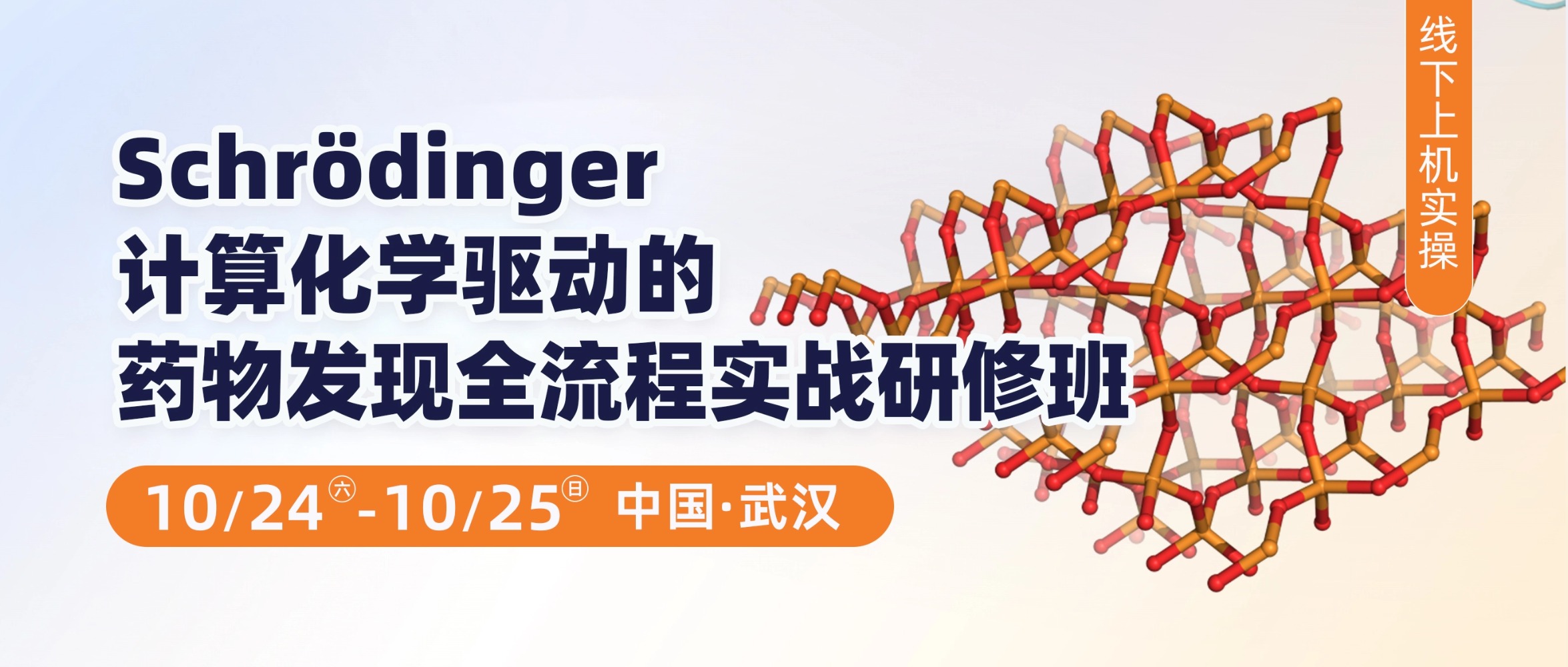 武汉站-Schrödinger计算化学驱动的药物发现全流程实战研修班